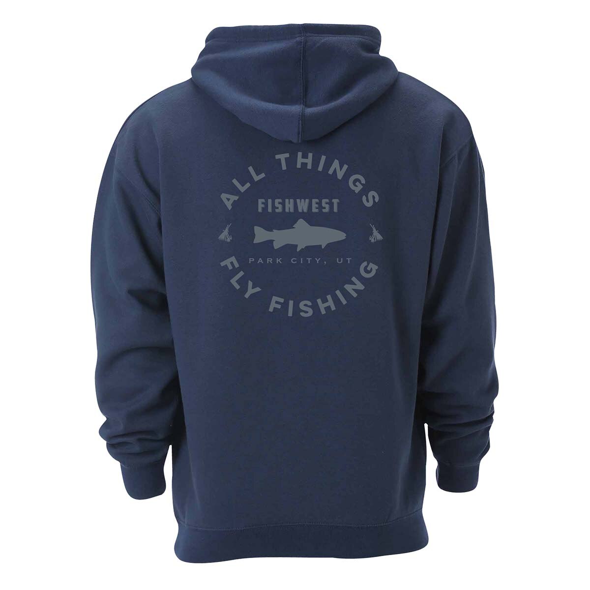 Fishwest Logo Benchmark Hoody Men's in Indigo
